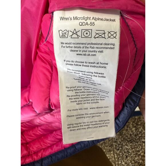 Rab Womens Microlight Alpine Jacket Size XL - Picture 10 of 12